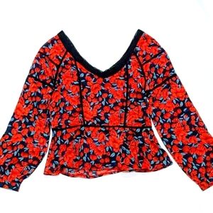 Roly Poly | Floral | VNeck | Valentine's Day | Date | Lace | Chic | Girly|Peplum